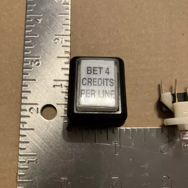 Bally Evo Bet 4 Credits Per Line Button With Bulb