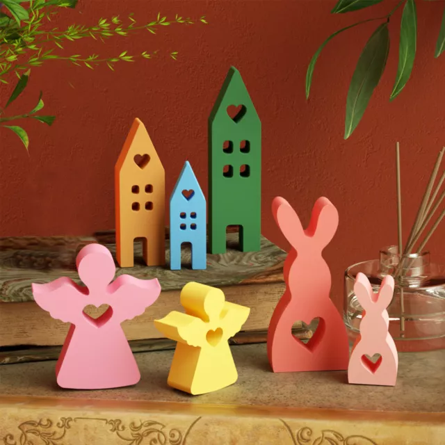 7Pcs Easter Silicone Molds Easy Release Easter Candle Molds Temperature StPxY