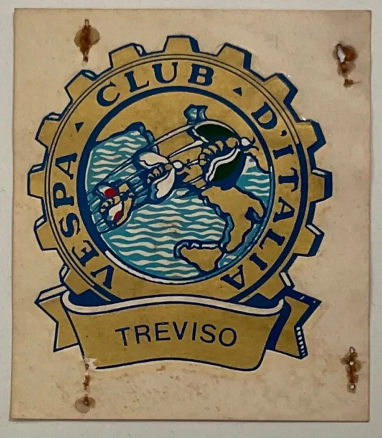 Treviso Vespa Club D’italia Decalcomania Anni 1950/1960