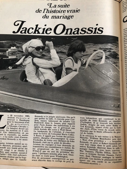 ミVintage Clipping ミJACKIE KENNEDY ONASSISミAugust 1972ミ