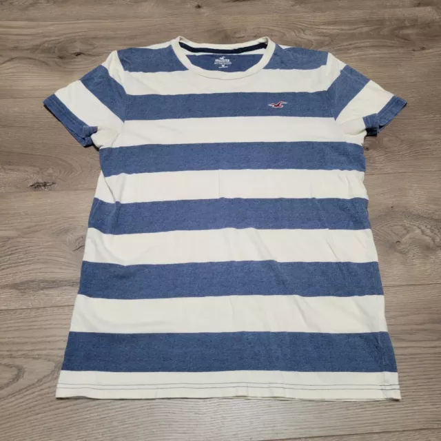 HOLLISTER MUST HAVE Notch Front Ribbed T-Shirt - Womens Medium