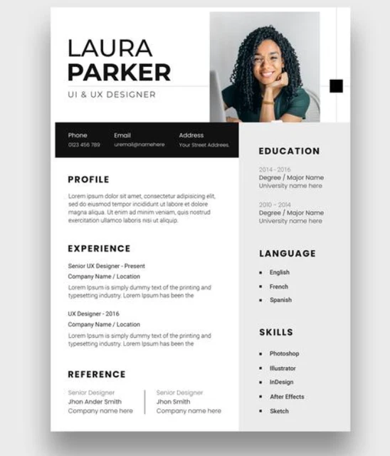 MODERN 2023 CV templates resumes downloads CV/Resume 5Pack Templates