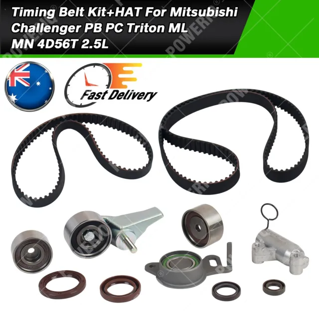 Timing Belt Kit+HAT For Mitsubishi Challenger PB PC Triton ML MN 4D56T 2.5L AU