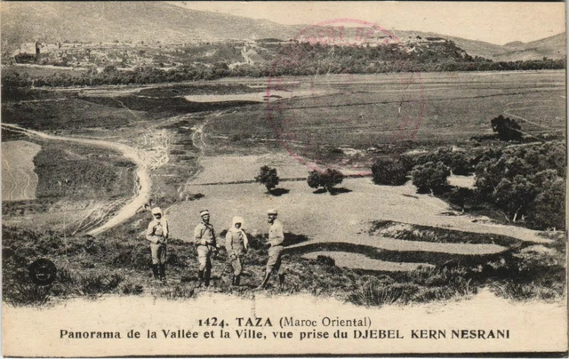 CPA AK TAZA Panorama de la Vallée et la Ville MAROC (23605)