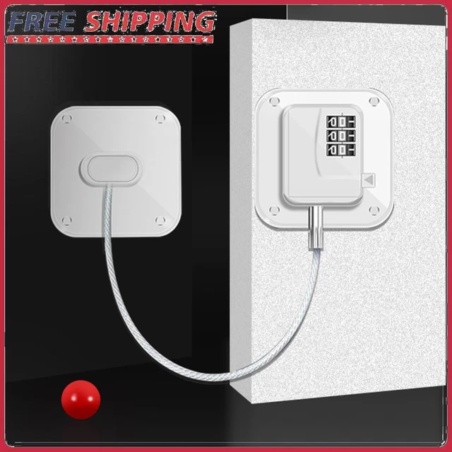 Refrigerator Door Lock Easy To Use Closet Padlock for Fridge Cabinets Drawers