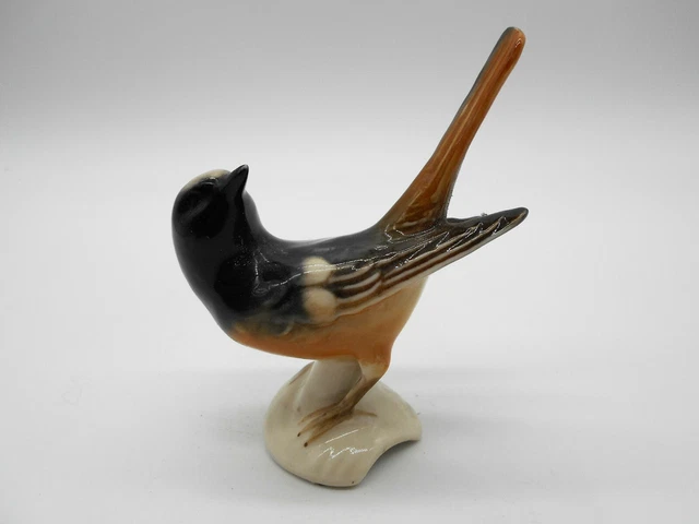 Figurine Oiseau " Rouge-Queue En Porcelaine Allemande W. Goebel
