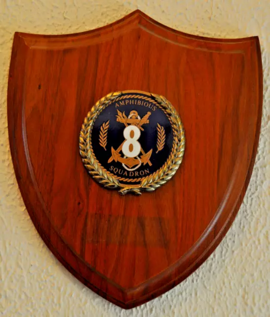 US Navy 8 Amphibious Squadron shield plaque crest naval 8th Phibron eight eighth 2