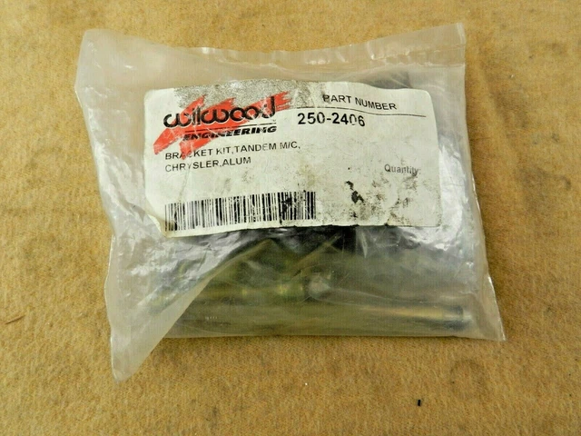 Wilwood Master 250-2406 Cylinder Adapter Master Cylinder Firewall Aluminum Black