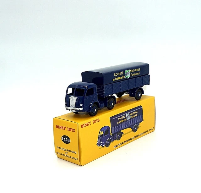 Dinky Toys Meccano 32 AB - Tracteur Panhard Bâché SNCF - France - Échelle 1/43