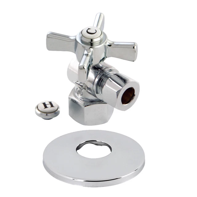 Kingston Brass CC4310.ZXK 1-7/8"H Quarter Turn Angle Stop Valve - Chrome