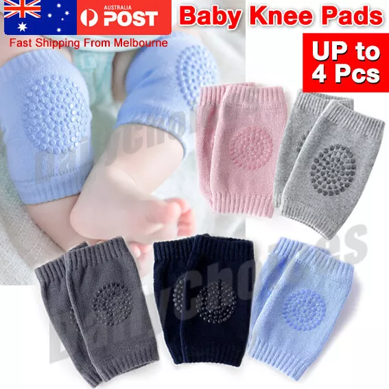 2Pairs Baby Crawling Cushion Knee Pads Safety Infant Toddler Anti-slip Protector