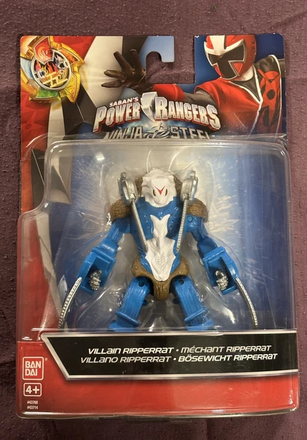 POWER RANGERS NINJA Steel Villain Ripperrat 12.7cm Action Figure Bandai ...