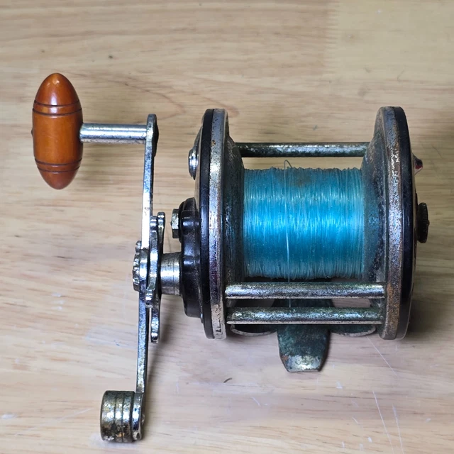 Moulinet De Pêche Vintage Penn 60 Long Beach - Pour Eau Salée, Avec Ligne - Fabriqué Aux USA