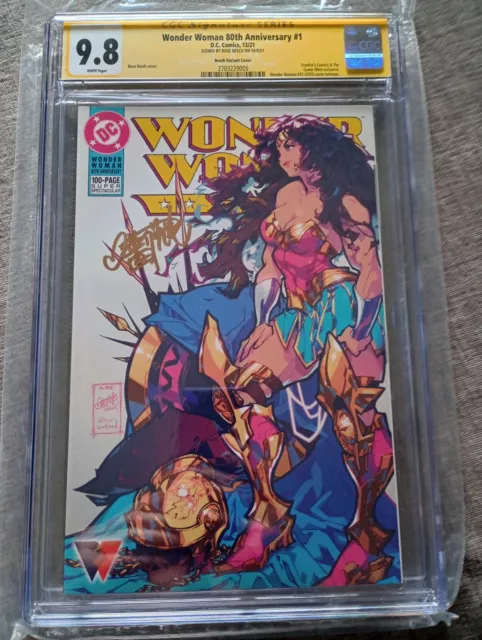 Wonder Woman 80th Anniversary #1 CGC SS 9.8 Signed Rose Besch Variant DC