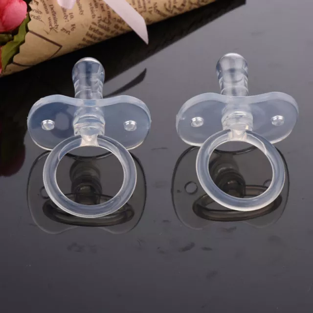 1 Pcs Newborns Baby Pacifiers Safety Soft Silicone Bite Gags Pacifier Care.AW 2