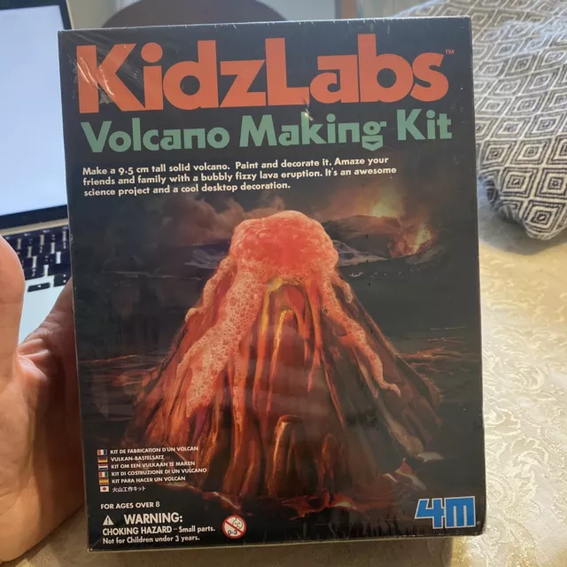 Kit de Fabricación de Volcanes de Kidz Labs Fun Science Products 4M NUEVO SELLADO DE FÁBRICA Edad 8+