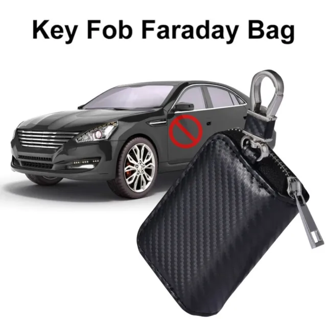 Car Key Signal Blocker Case Anti-Hacking Anti-Theft FOB RFID Pouch Wallet New