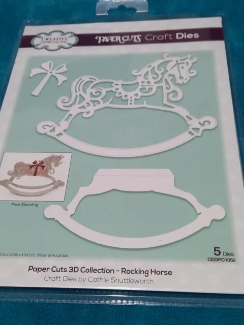 Rocking Horse - Paper Cuts 3D Collection - 5 Craft Dies - Christmas decoration