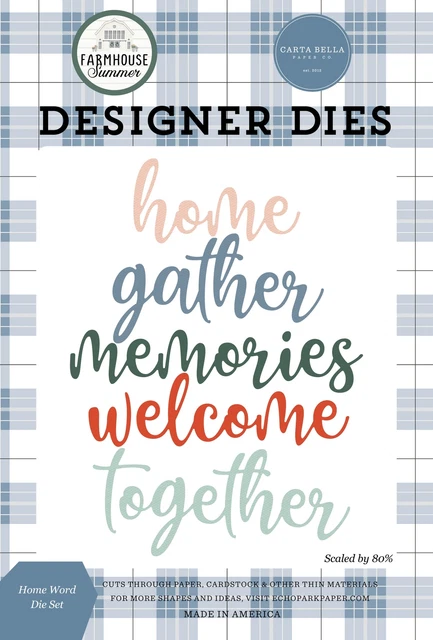 Carte Bella Dies-Home Word AS150043