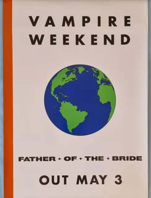 Vampire Weekend Father Of The Bride Original Promo Poster 76cm x 51cm