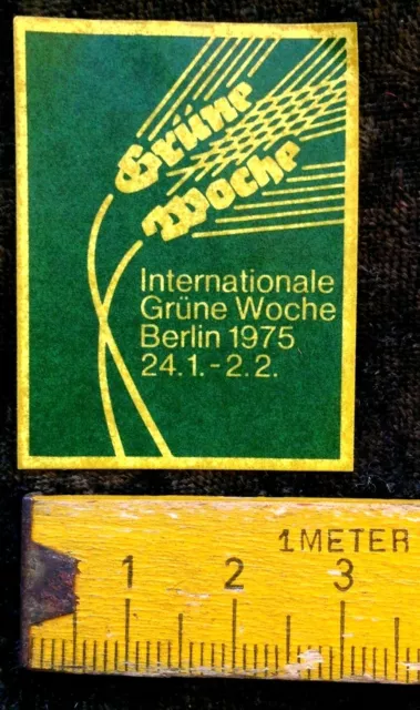 alte Reklamemarke,Vignette,Siegelmarke,Internationale Grüne Woche Berlin 1975