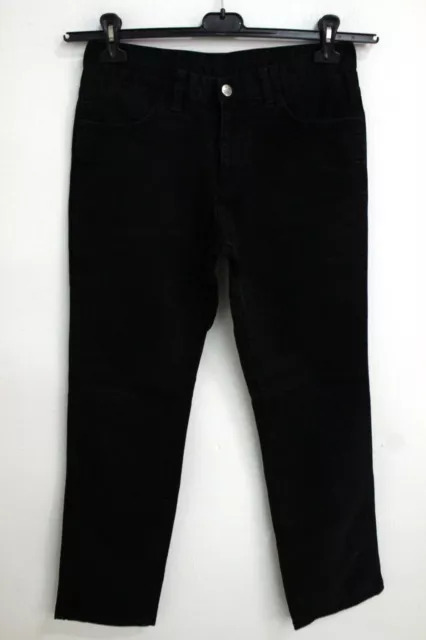 Jeans Lacoste Donna Taglia 42 Nero Pants Pantalone Cotone Denim Woman Logo Pant