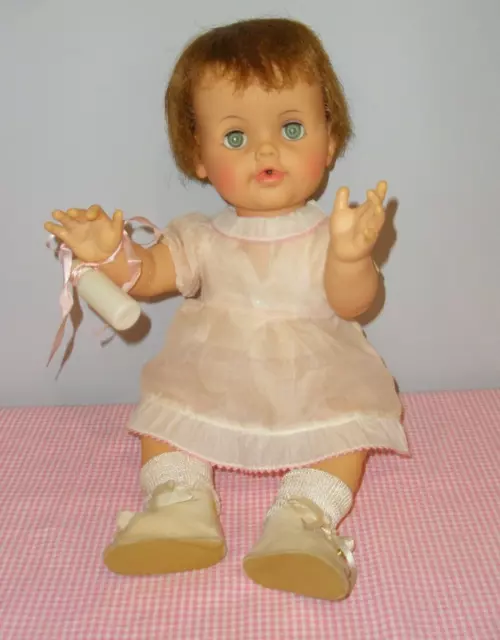 Beautiful Vintage All Vinyl Dressed Baby Doll by Ideal Toy Corp.