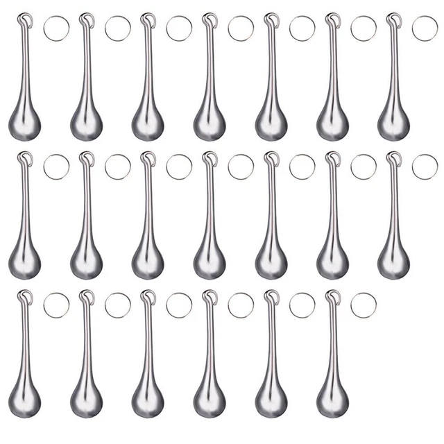 20 pcs Blue/Pink/Purple/Champagne/Silver Droplet Glass Decoration  Room