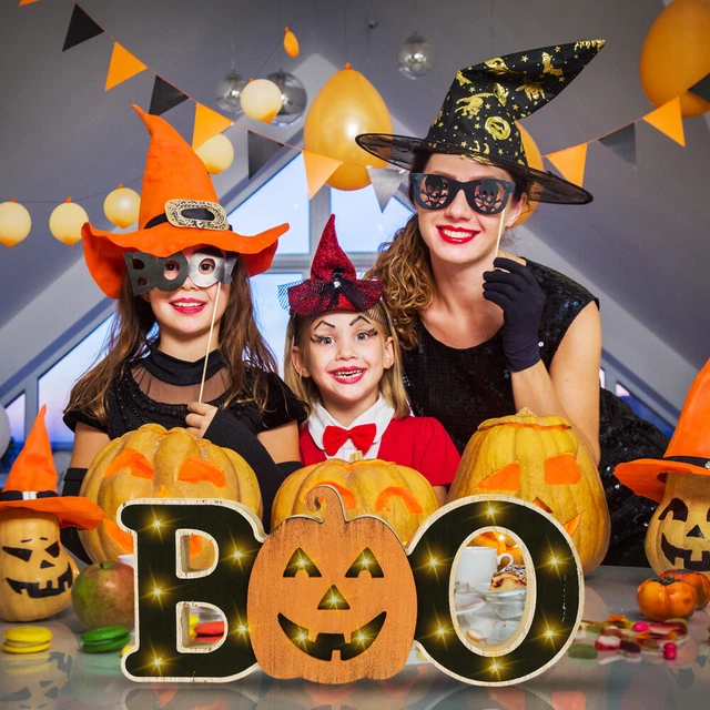 Lampada alfabeto zucca tavolo vacanze centrotavola illuminazione