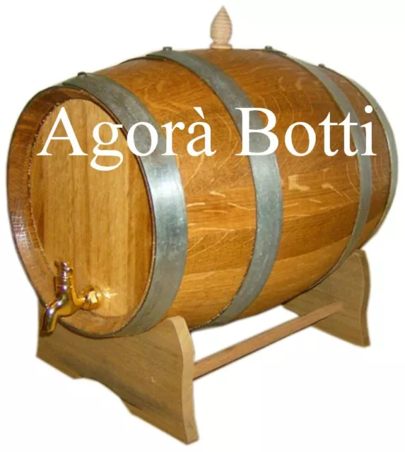 Botti/botte in ROVERE 20 litri con rubinetto di ottone, PER ACETO VINO E GRAPPA