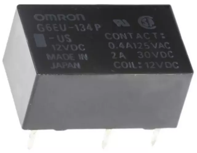 Omron SPDT PCB Mount Latching Relay - 3 A  12V dc For Use In Signal Applications