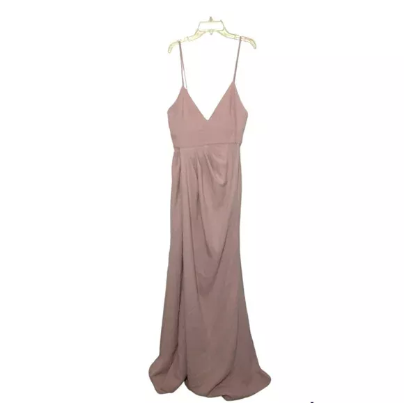 Privacy Please Azalea Gown in Lavender Maxi Slit Pink small