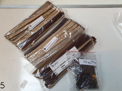 cuir véritable noir Elo ELO/35#368 Lot de 99 bracelets 