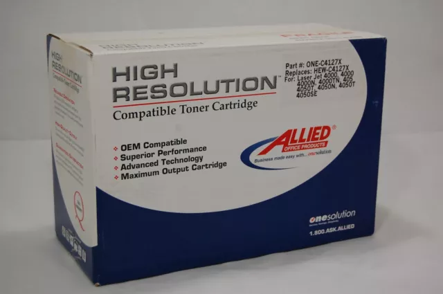 Sealed Compatible High Res Toner Cartridge Black (C4127X) HP LaserJet 4000/4050