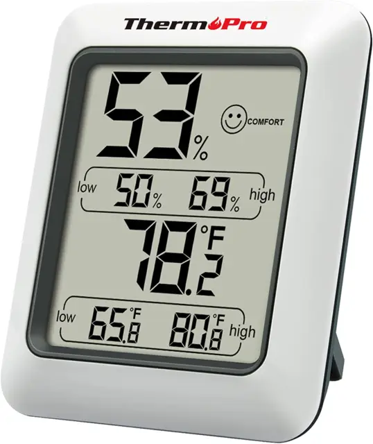 TP50 Digital Hygrometer Indoor Thermometer Room Thermometer and Humidity Gauge