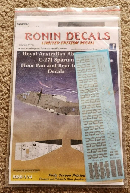 Hi Resolution Raaf Decals RONIN DECALS 1/72 RAAF C-27J Floor Pan decals $10.50 - PicClick AU