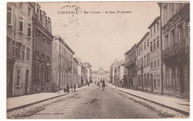 Cpa 55 - Commerce: Rue Carnot Et La Sub-Prefecture (Meuse) Written