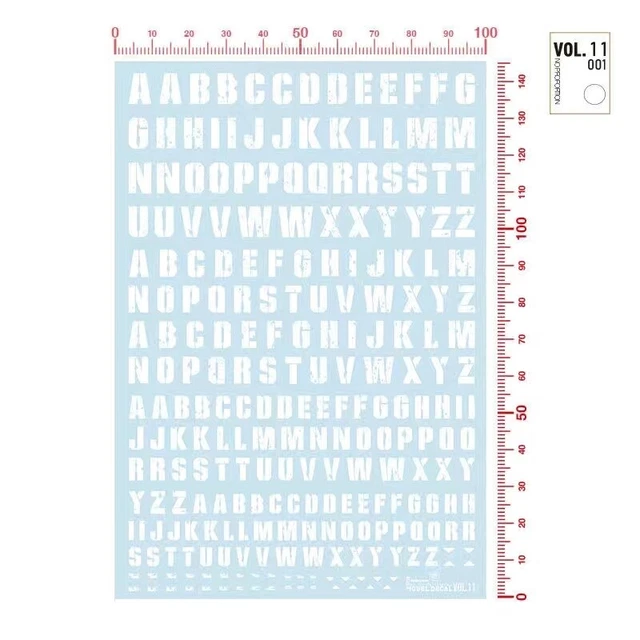 WEATHERING WATER SLIDE decals different scales Letter for model kits £