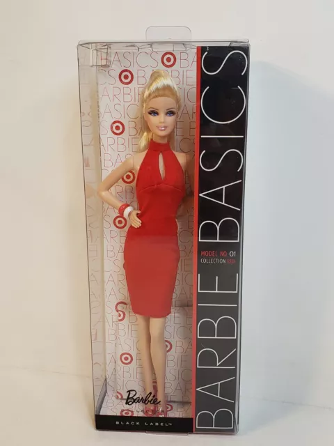 Barbie Basics Doll Model No 01 Collection Red Black Label 2010 Mattel V0334 Nrfb