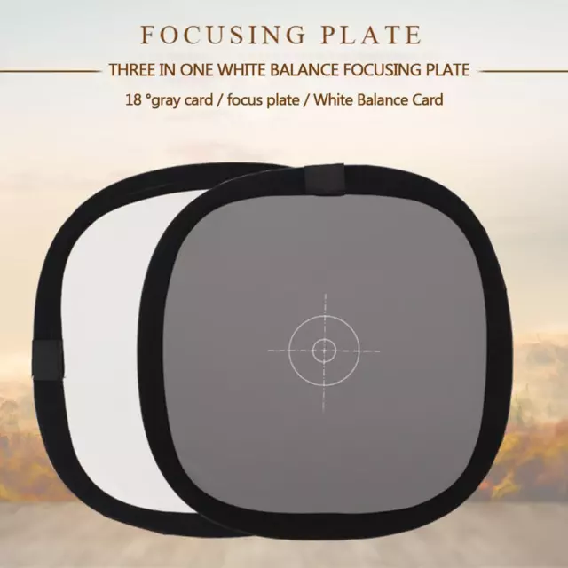 Grey/White Balance Card 18% Gray DSLR Camera Custom Board Calibr 12" L4F1