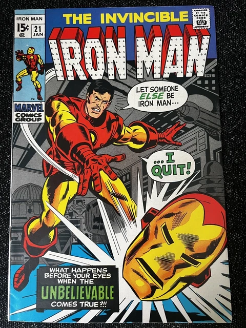The Invincible Iron Man #21 - 1970 / Marvel Comics 1st print