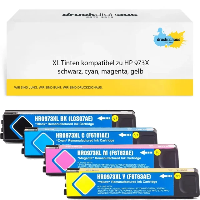 Hp 913a Schwarz DOUBLE D 973X Schwarz Patronen Für HP 973X Kompatibel Mit HP PageWide Pro 477dw 477dwt 477dn 452dw 452dwt 452dn 552dw 577dw Pack 973x Hp Original
