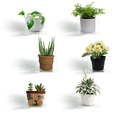 Acrylic Small Shelf Mini Floating Wall Shelf Wall Mounted Storage Shelf For Pic