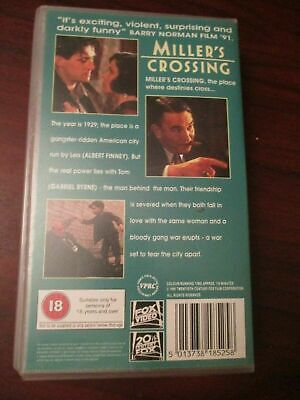 MILLER'S CROSSING {VHS/PAL} Gabriel Byrne, The Coen Brothers. Rare ...