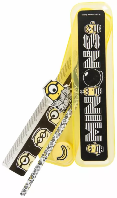 DESPICABLE ME MINION 5 Piece Stationery School Pencil Box Set MINIONS Design 3