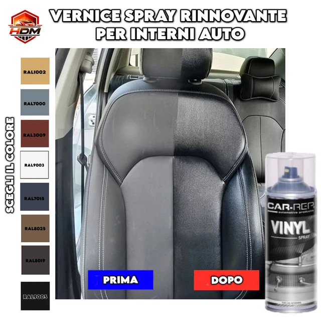 ATG Beige Chiaro Kit Colorazione Pelle E Finta Pelle ATG - Beige Chiaro Con Spugna E Pennello Per Riparare Graffi Tintura Sedili Auto