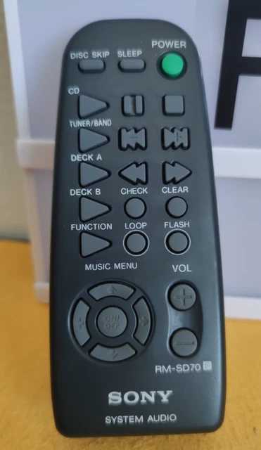 Télécommande Sony RM-AMU067B Pour Système Audio - Occasion, Fonctionne Parfaitement