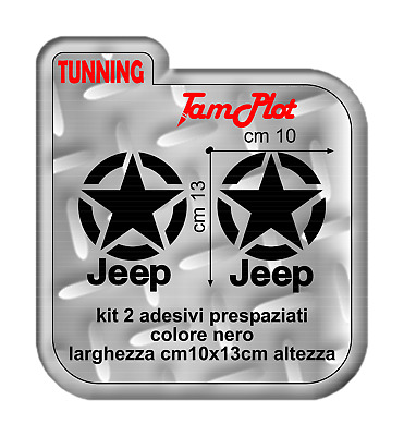 jeep renegade kit adesivi stella  per porte auto cherokee rubicon wrangler geep