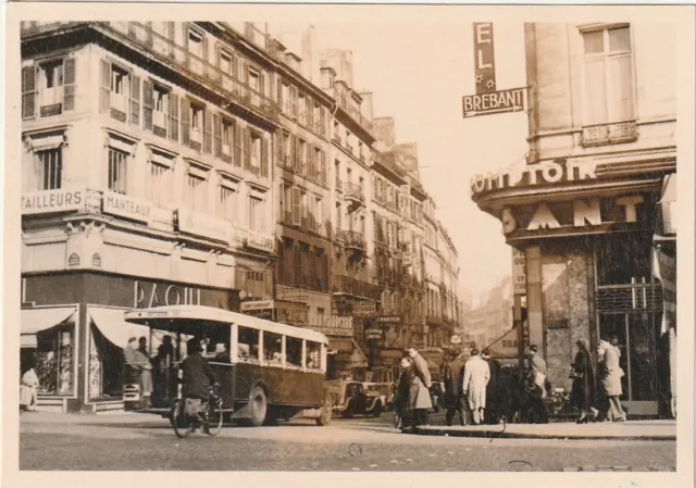 Vintage Foto Straße in Paris Auto Oldtimer PKW CAR