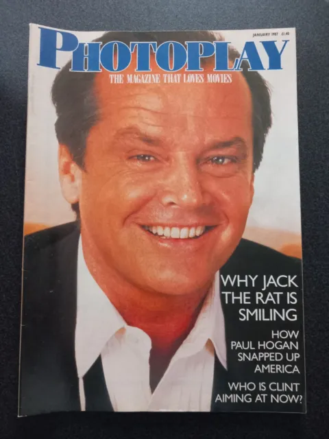 Photoplay film magazine 1987, 9 issues (missing Jly, Aug, Nov), good condition